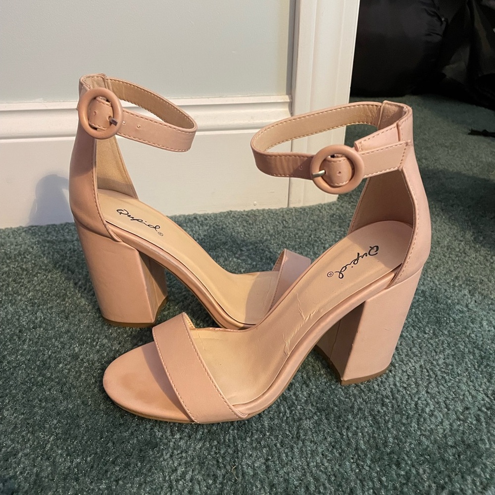 Light pink 4” heels